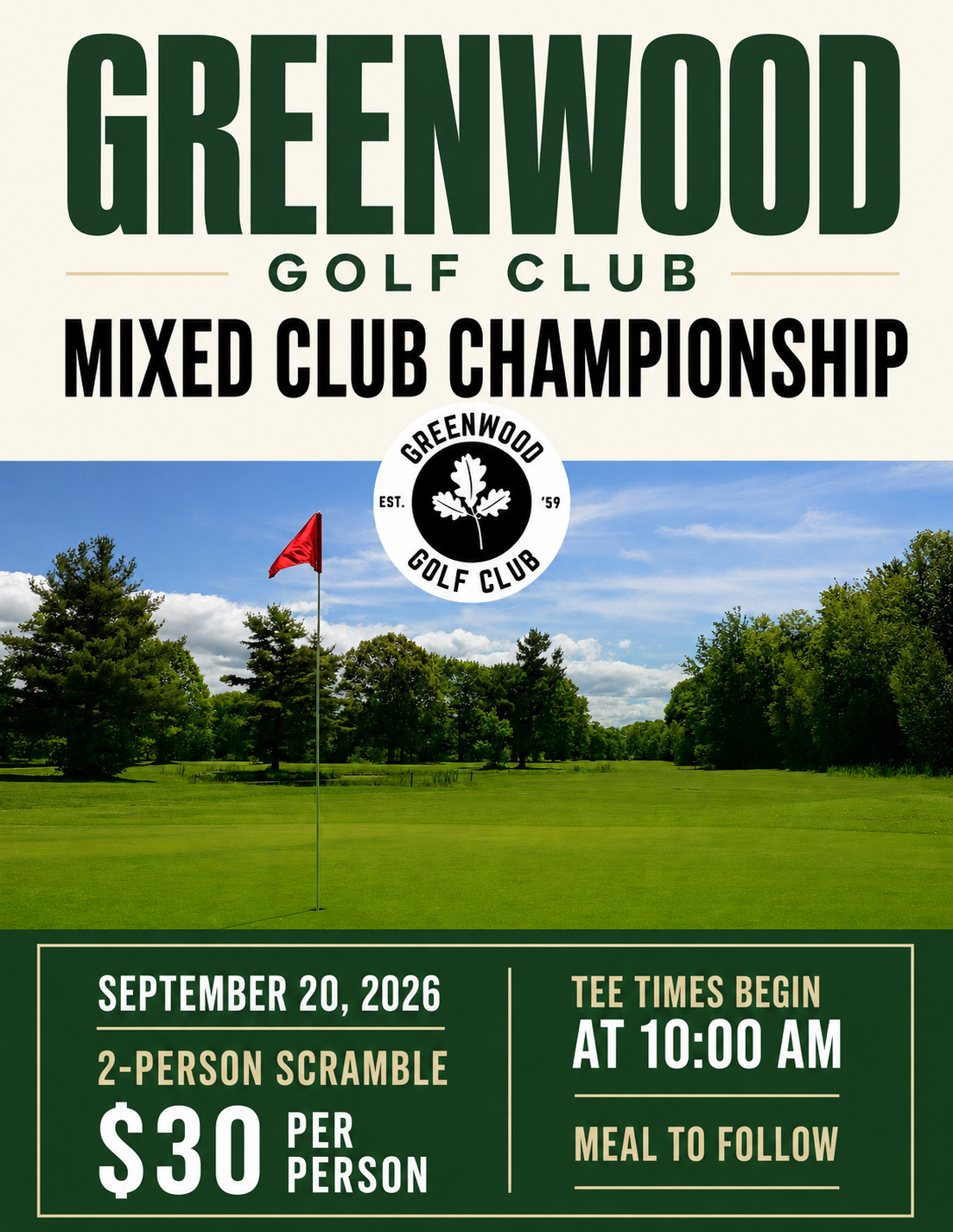 Mixed Club Championship Poster